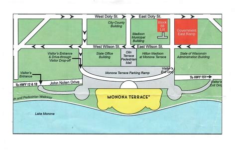 Map & Directions – Monona Terrace Convention Center Parking Facility