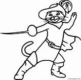 Puss In Boots Coloring Pages sketch template