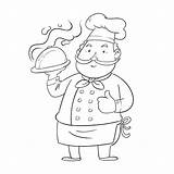 Cartoon Chef Coloring Pages sketch template