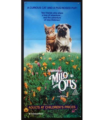 The Adventures of Milo and Otis - 13" x 30" - Original Australian Poster - Cinéma Passion