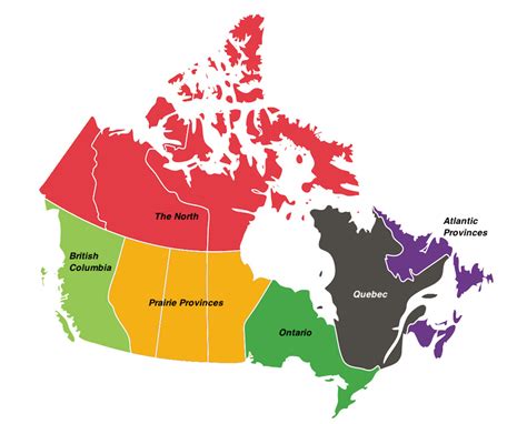 Map Of Canada Provinces In French