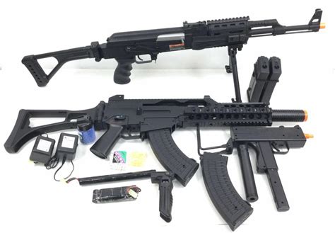 Lot - (3pc) Automatic Electric Airsoft Guns, Rifles