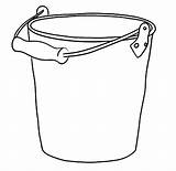 Pail With Water Coloring Page sketch template