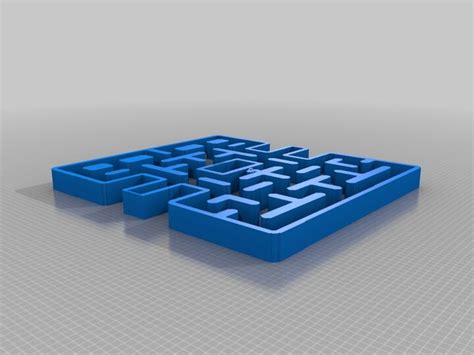 Pac man maze 3D wall art P1 - 3D Printable Model on Treatstock