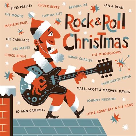 Rock'n'Roll Christmas | Rock and roll, Illustrations vectorielles, Musique