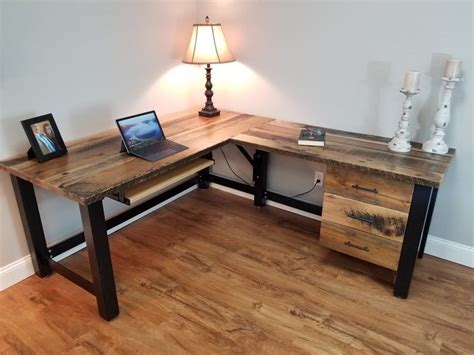 Reclaimed Wood Computer Desk Rustic Corner Desk Custom - Etsy Canada ...