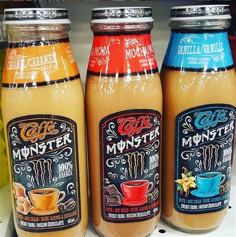 New Monster Energy coffee drinks "Caffe Monster" (or is it Monster ...