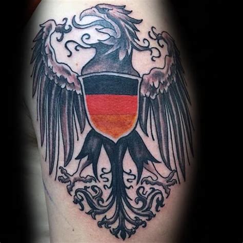 50 German Eagle Tattoo Designs For Men - Germany Ink Ideas