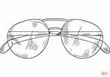 Sunglasses Coloring Page Template Sketch sketch template