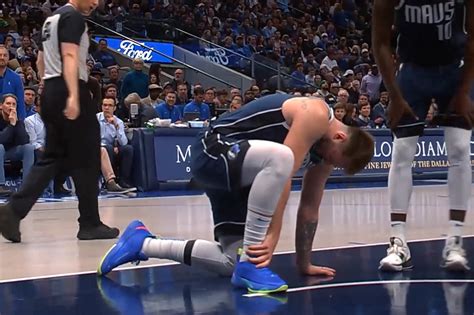 Luka Doncic exits Mavericks victory in injury concern