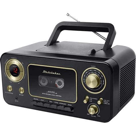 Studebaker SB2135BG Portable CD Player with AM/FM Radio and Cassette ...