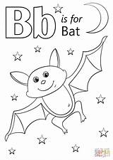 Letter B Is For Bat coloring Page  Free Printable Coloring Pages sketch template