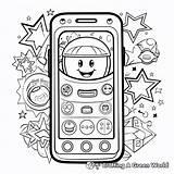 Phone Coloring Pages  Free & Printable sketch template