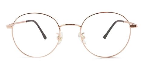 Peyton - Full Rim Gold Round Glasses Frames Online | ABBE Glasses