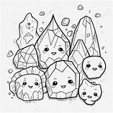 Coloring Page With Cute Rocks And Stones Outline Sketch Drawing Vector  sketch template