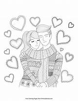 Couple Coloring Pages sketch template