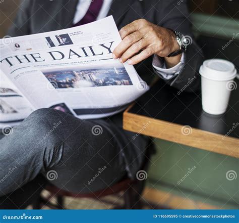 Photography Of A Person Reading Newspaper Picture. Image: 116695595