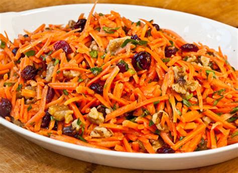 Carrot Slaw With Cranberries And Toasted Walnuts in 2020 | Carrot slaw, Walnut recipes, Slaw