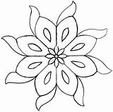 Simple Flower Mosaic Designs sketch template