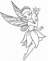 Disney Fairy Holding Flower coloring Page  Download Print Or Color sketch template