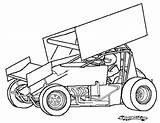Sprint Car Drawing  sketch template