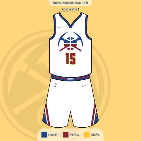 NBA Jersey Database, Denver Nuggets Earned Jersey 2020-2021