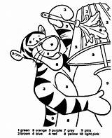 Disney Color By Number Coloring Pages sketch template
