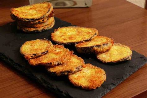 Milanesas de berenjenas al horno - Receta vegetariana