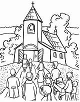 Early Church Coloring Page Pages sketch template