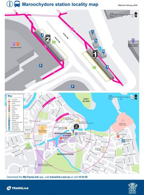 Maroochydore station area map - Ontheworldmap.com