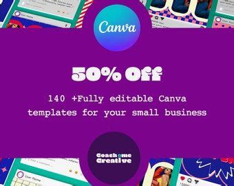 140+ Beautiful Instagram Templates - Canva Templates for small Business owner - Instagram ...