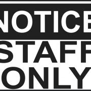 Staff Only Sign PNG HD Image | PNG All