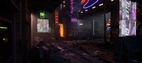 ArtStation - Street Night City WiP