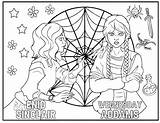 Wednesday Addams coloring Pages  ColoringLib sketch template