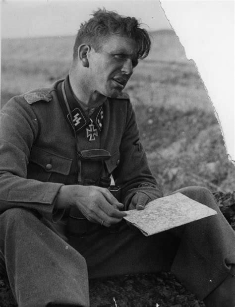 A photo of SS commander Kurt Meyer "Panzermeyer", during the opening phases of Operation ...