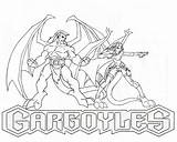 Coloring Pages Gargoyle Gargoyles Disney Draw Choose Board Colorear  sketch template