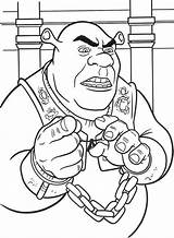 Angry Shrek Coloring Page  Free Printable Pages For Kids sketch template