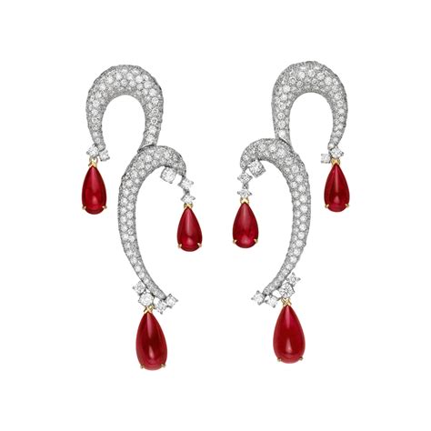 SUPERHOLD 18K GOLD RUBY EARRING | King Fook Jewelery Group - One of the Most Reputable Jewelry ...