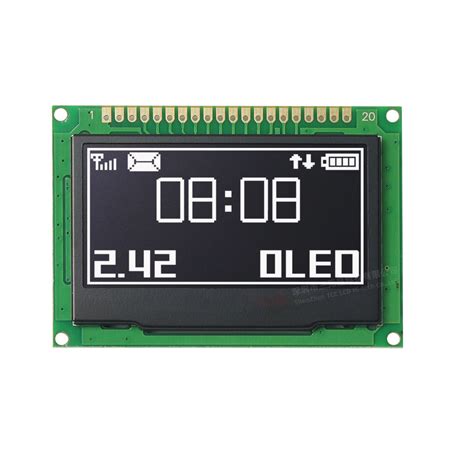 2.42 Inch White OLED Module 128X64 Graphic LCD Display for C51 SPD0301 ...