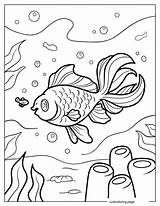 Goldfish Coloring Pages20  Free Printable coloring Pages Cute sketch template