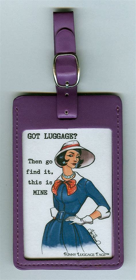 GORGEOUS LEATHER Funny Luggage Tag Got by FunnyLuggageTags, $6.00 ...