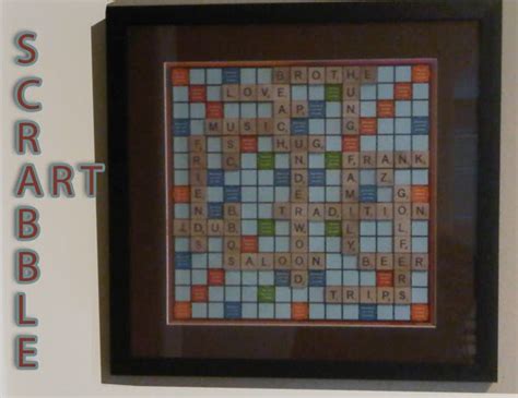 SCRABBLE ART ~ But What Do I know About...