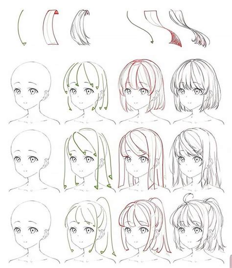 22 How to Draw Hair Step-by-Step Tutorials - Beautiful Dawn Designs in 2020 | Anime drawings ...