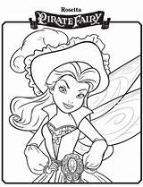 Disney Fairies Coloring Pages Rosetta sketch template