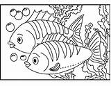 Two Fish In Aquarium sketch template
