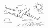 Airplane Drawing Coloring Pages Jet Planes Plane Adults Draw  sketch template