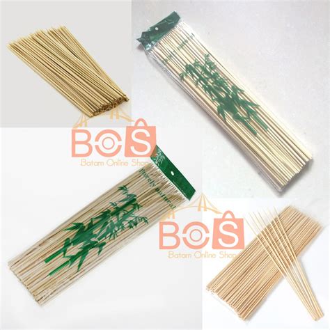 Jual Tusuk Sate 30CM / Tusuk Sate Ayam / Tusuk Sate Sosis / MURAH | Shopee Indonesia