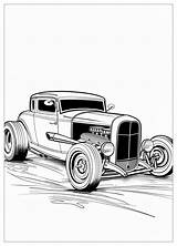 Hot Rod Coloring Pages  Color Your Dream Car – MrColoringCom sketch template
