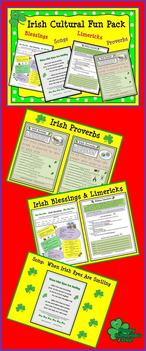 St. Patrick's Day: Irish Cultural Fun Pack Includes Irish Proverbs ...