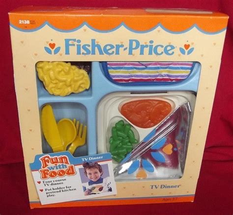 Vintage 1988 Fisher Price New Fun With Food TV Dinner | Vintage fisher price toys, Fisher price ...